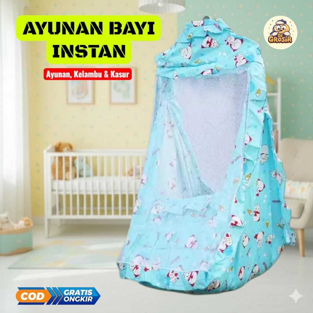 AYUNAN BAYI INSTAN/AYUNAN BAYI/AYUNAN KELAMBU/TEMPAT TIDUR BAYI