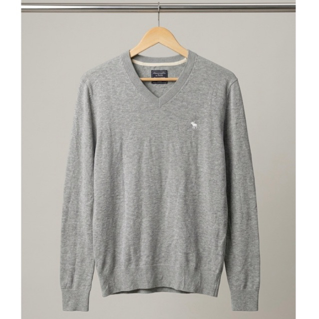 Rajut Abercrombie & Fitch Cardigan Knitwear Light Grey