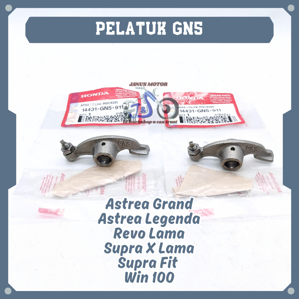 Pelatuk Klep Honda GN5 Arm Valve Rocker Astrea Grand Astrea Legenda Revo Lama Supra X Lama Supra Fit