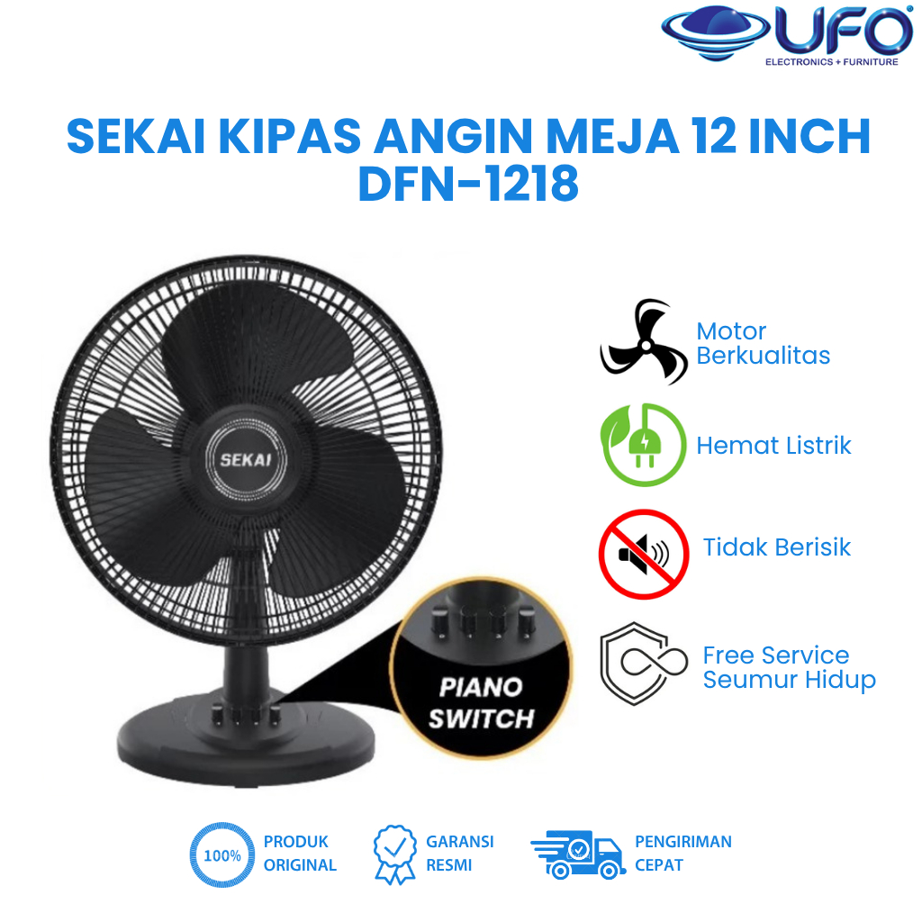 Sekai Kipas Angin Meja 12 Inch DFN-1218