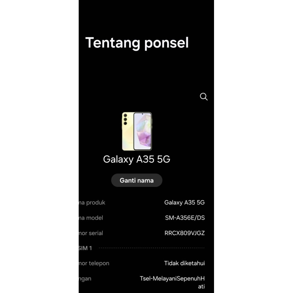 mesin samsung A35 5g (fullset )