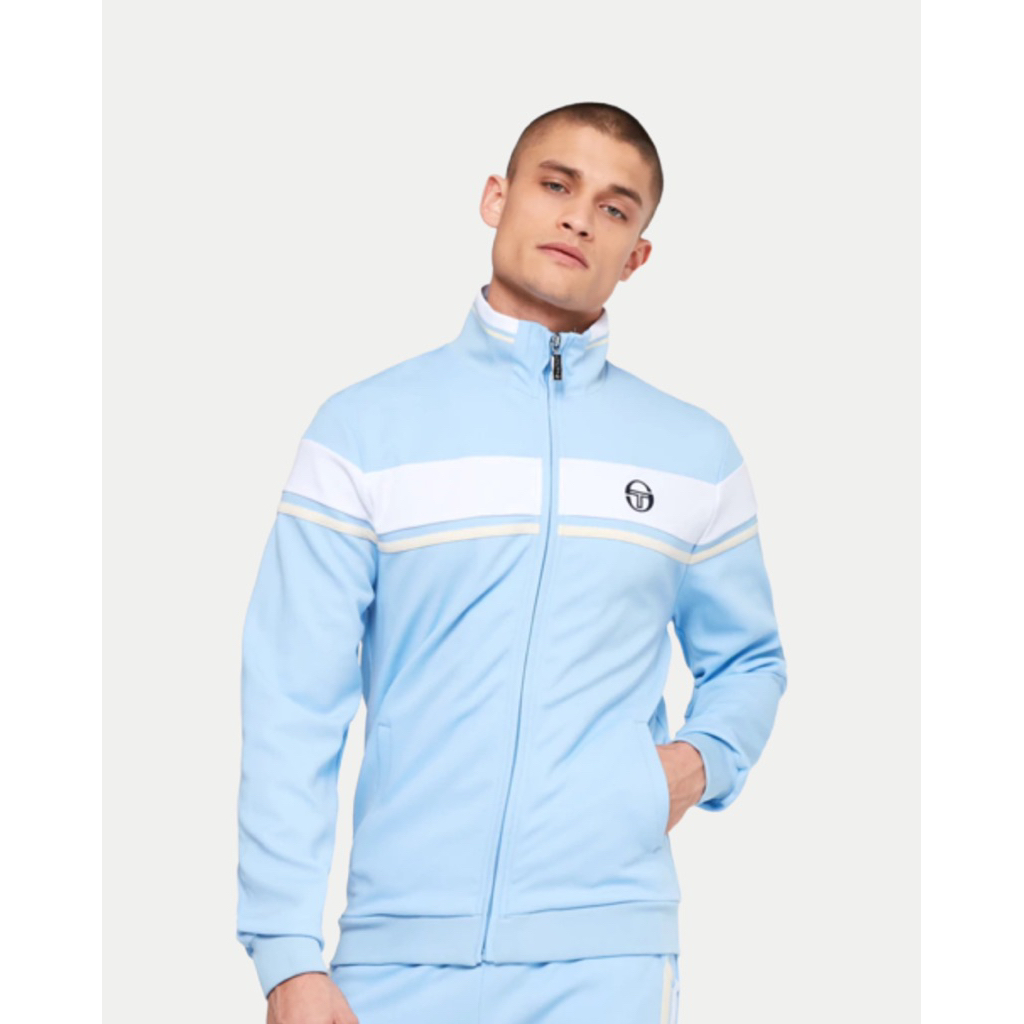 Sergio Tacchini Damarino Tracktop Jacket In Blue Sky