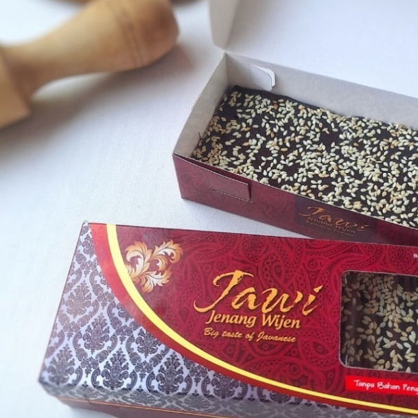 Jenang wijen ketan hitam JAWI Box isi 1 kg oleh oleh khas lamongan