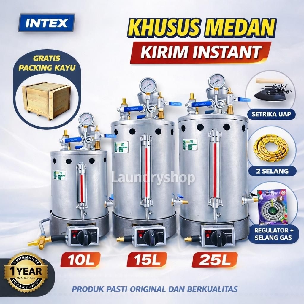 Setrika Uap Laundry/Boiler Setrika Uap 10 15 25 Liter (Khusus medan)