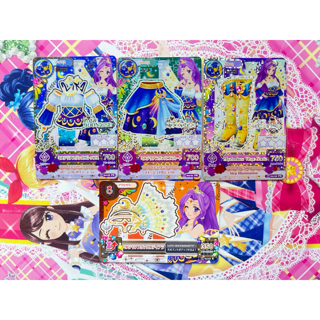 Kartu Aikatsu Premium Indonesia Jepang Asli Mysterious Virgo Mizuki Kanzaki Consellation Zodiak Love
