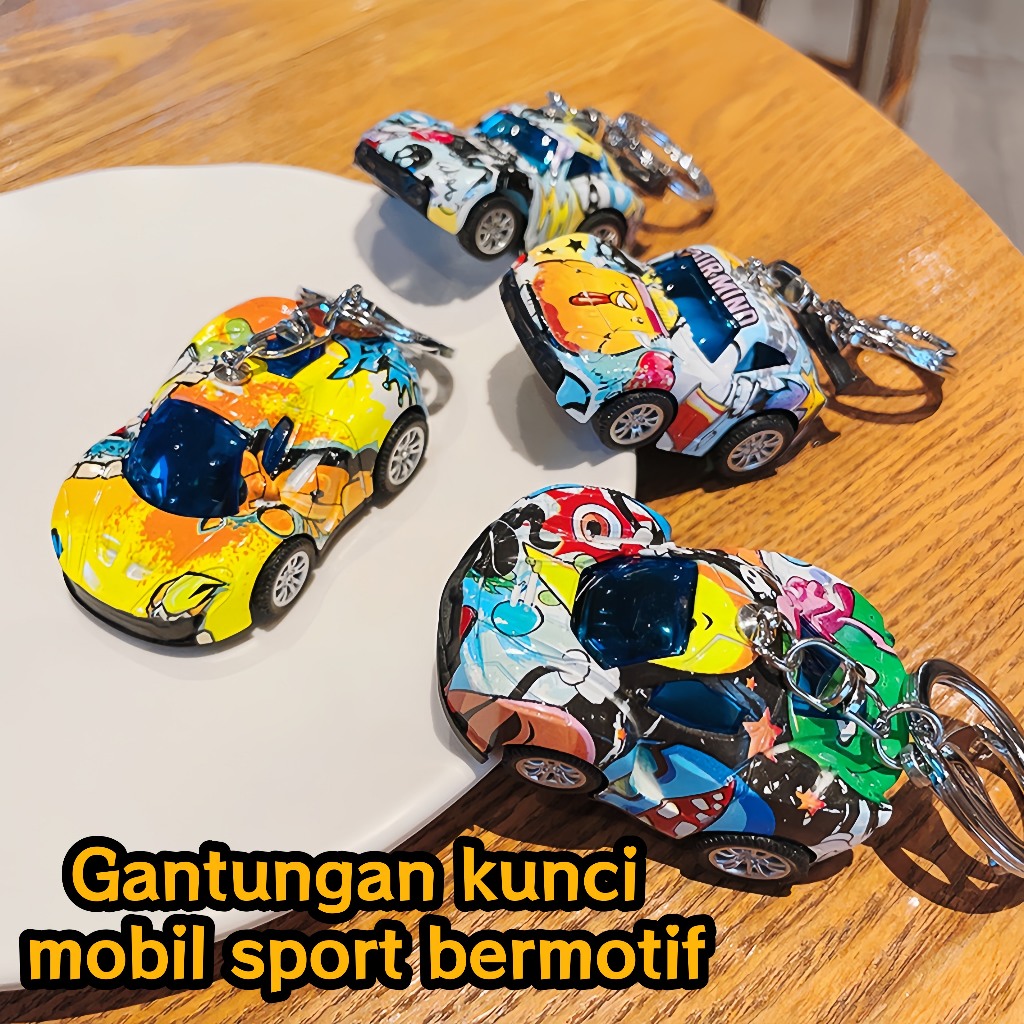 [COD]Gantungan kunci mobil balap keren/Keychain/Keychain bag charm/Gantungan kunci mobil/Gantungan k