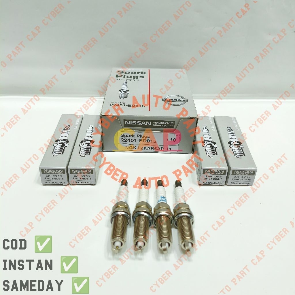 Busi Laser Iridium Nissan Livina Latio Evalia March Datsun Go Juke Xtrail T31 2.0cc LZKAR6AP-11 1 Se