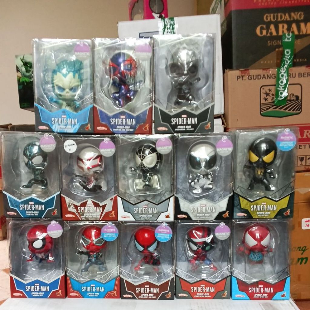 ACTION FIGURE MARVEL SPIDERMAN ALL SERIES HOT TOYS COSBABY