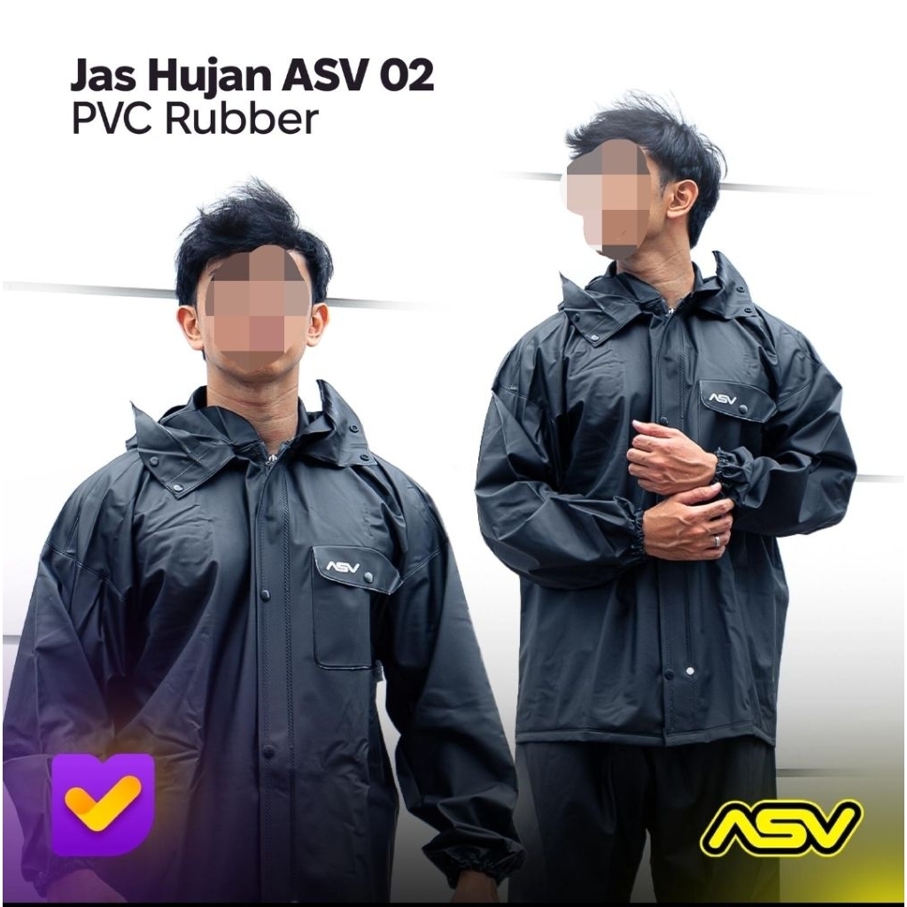 Jas Hujan Asv 02 Karet PVC Rubber