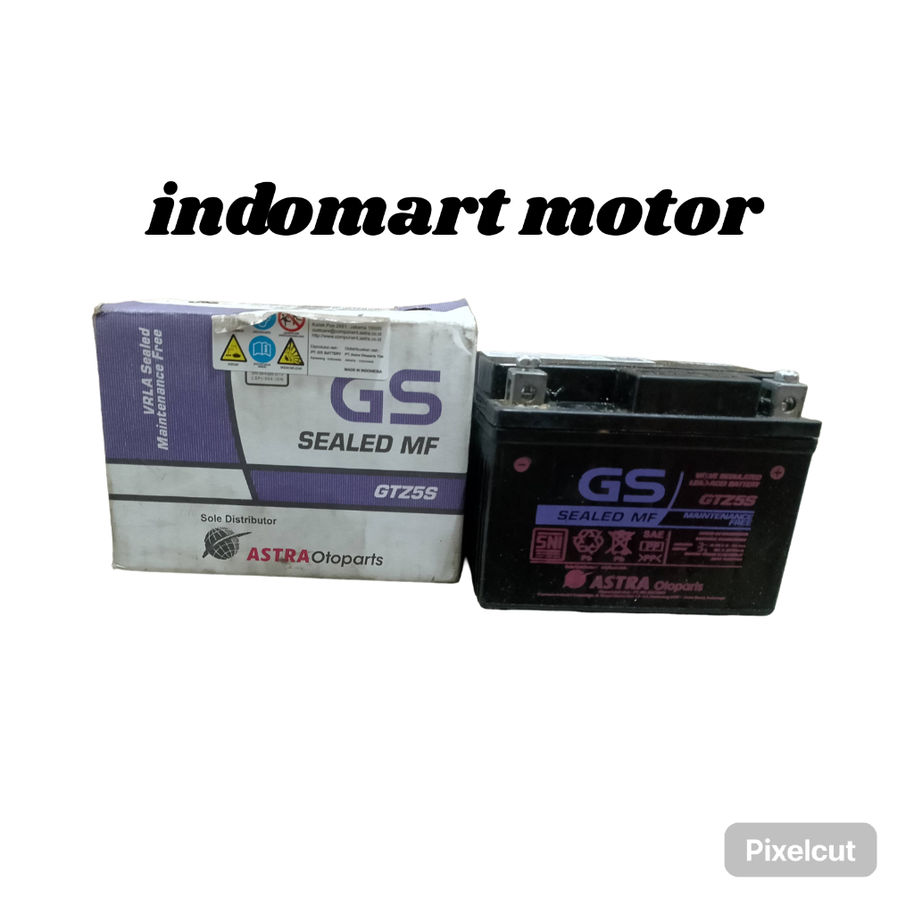 aki motor astra GS GTZ5S NVA NEW VIXION ADVANCE ACCU KERING MF ORI