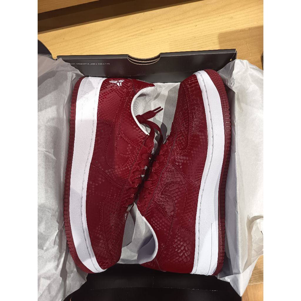 nike air force 1 X kobe lower merion maroon