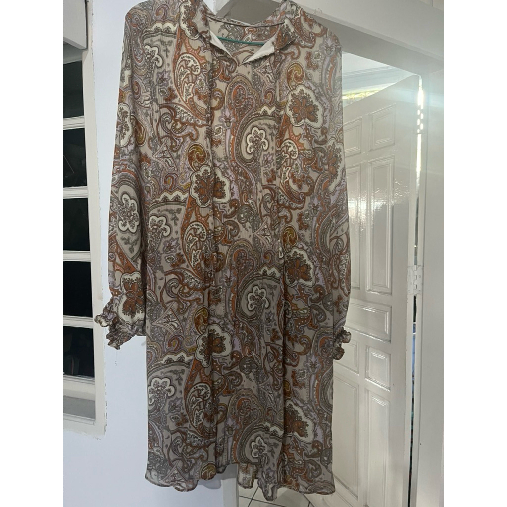 [Preloved] tunik sifon motif batik