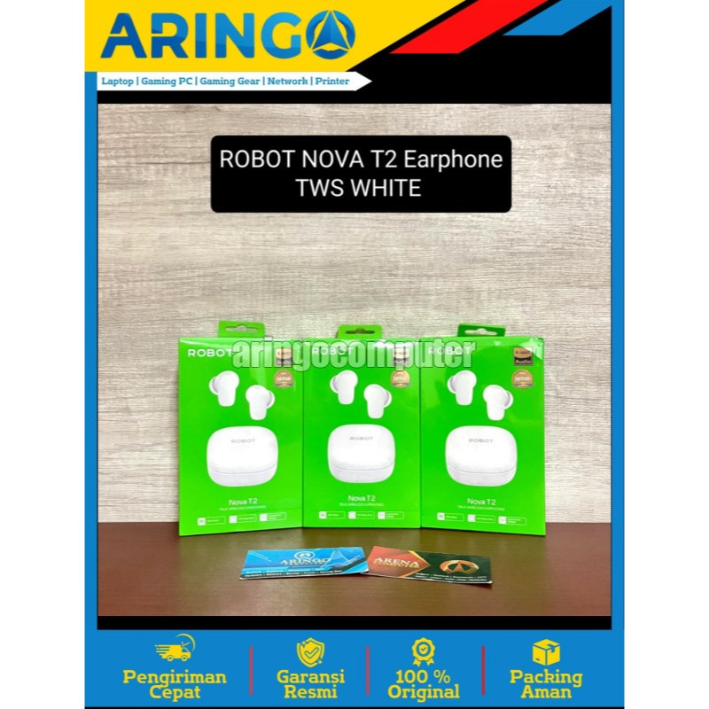 Headset ROBOT NOVA T2 Earphone TWS WHITE