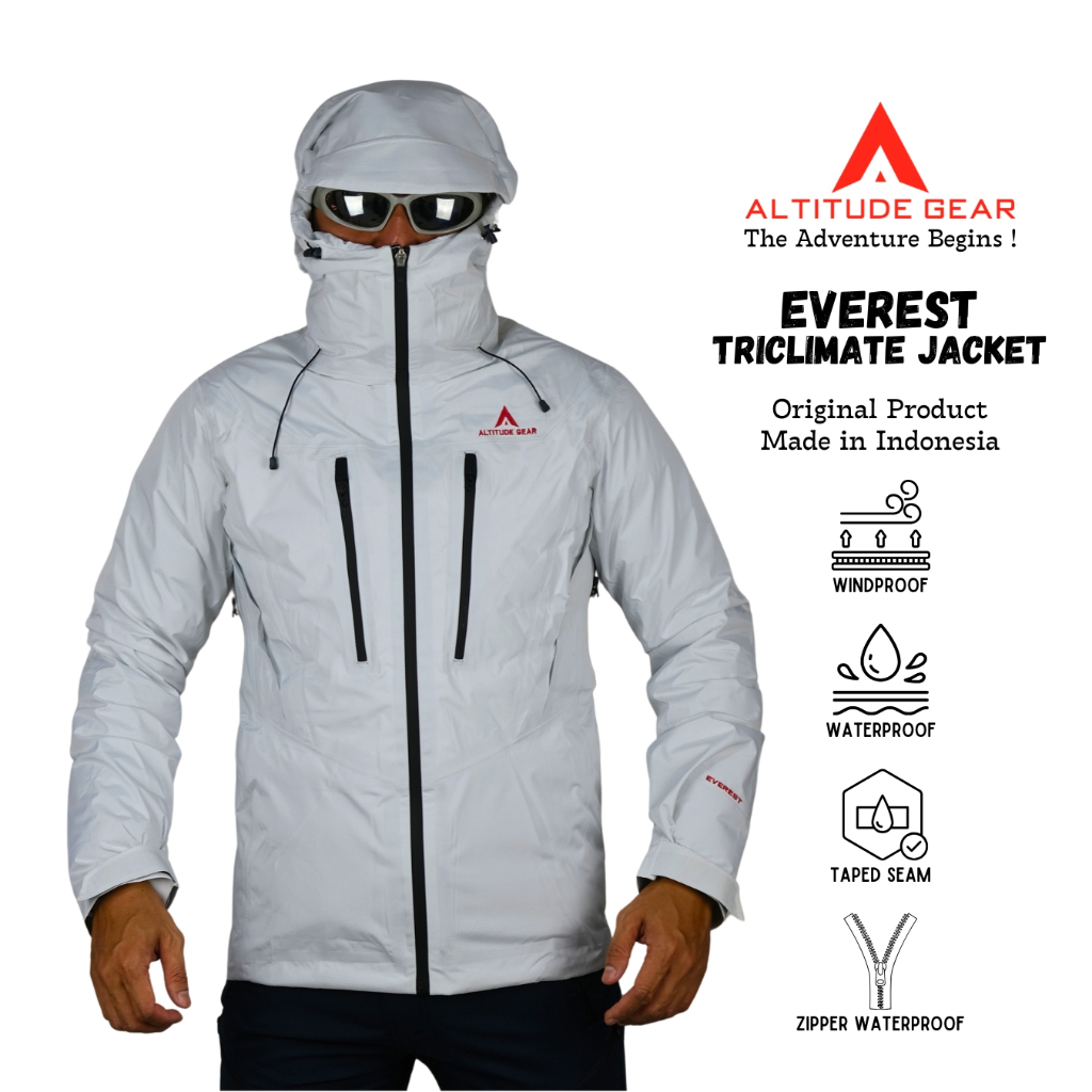 Altitude Gear Jaket Gunung Everest Triclimate Jacket Pria Wanita