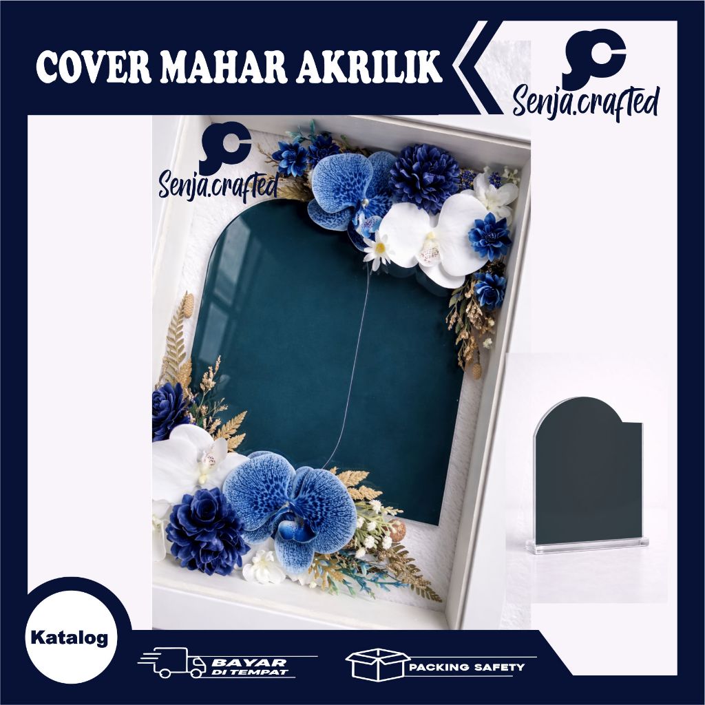 COVER MAHAR KOSONGAN BAHAN AKRILIK PREMIUM (BISA CUSTOM)