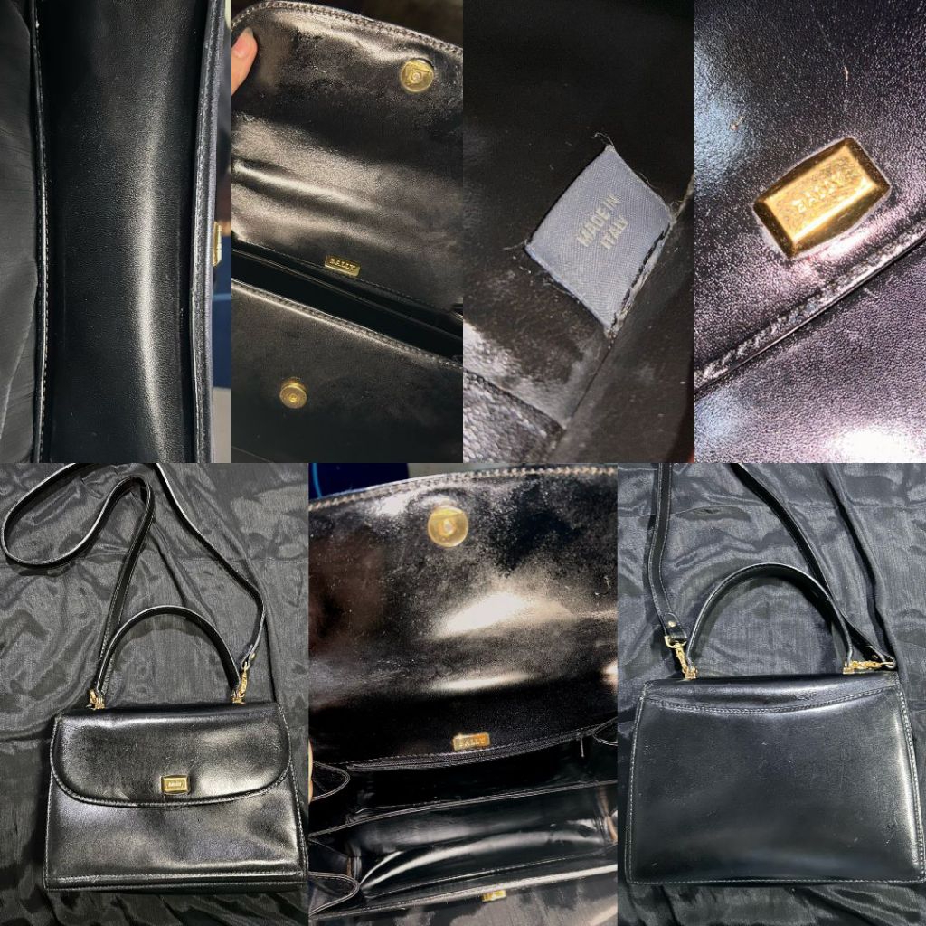 Tas Vintage BALLY Original Made in Italy - Kulit Asli (Rare)