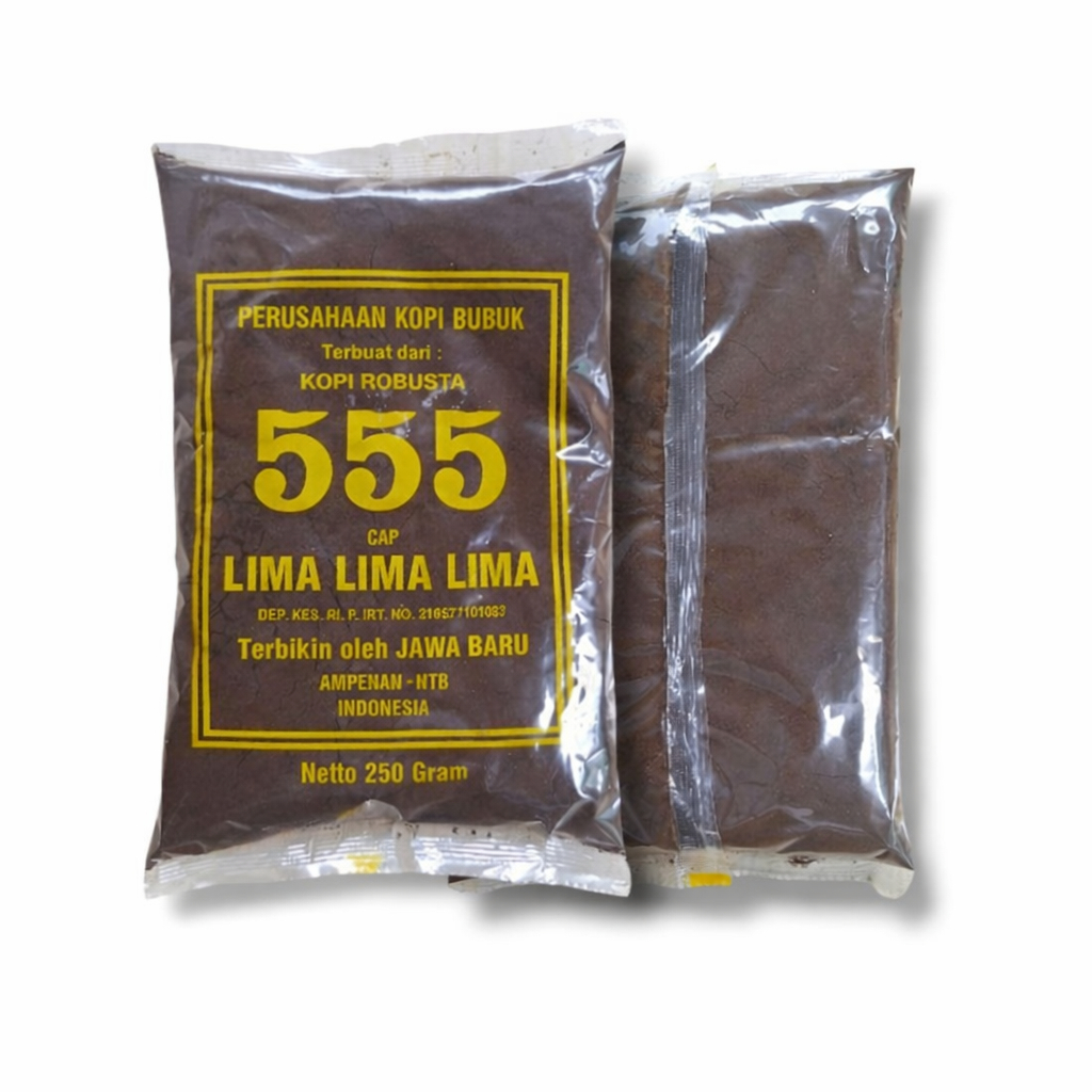 Kopi Robusta Cap 555 250 Gram – Kopi Bubuk Khas Lombok