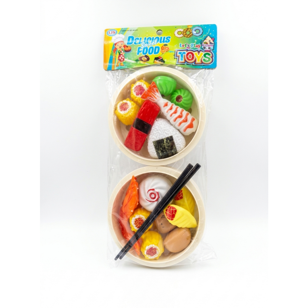 Mainan Anak Dimsum Sushi Set / Mainan Masak Masakan Bahan Plastik