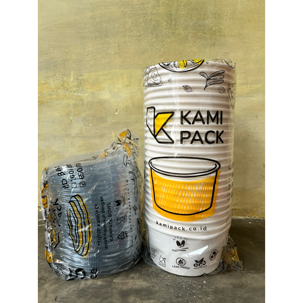 PAPER BOWL KERTAS NASI RICE BOWL TEMPAT MAKAN KERTAS MANGKOK KERTAS 650ML