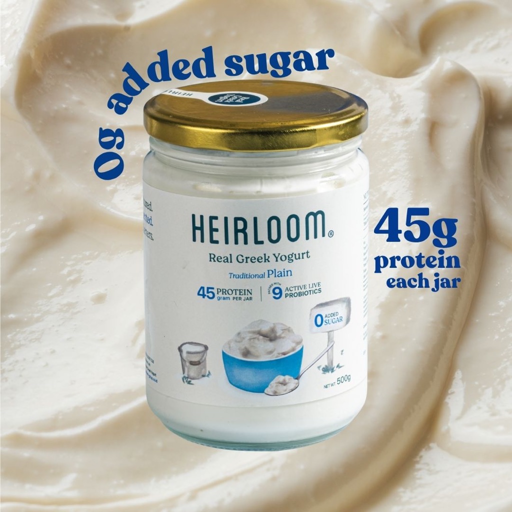 Heirloom Greek Yogurt Jar 450ml - Freshly & Traditionally Made (Tanpa Pengawet & Active Live Culture