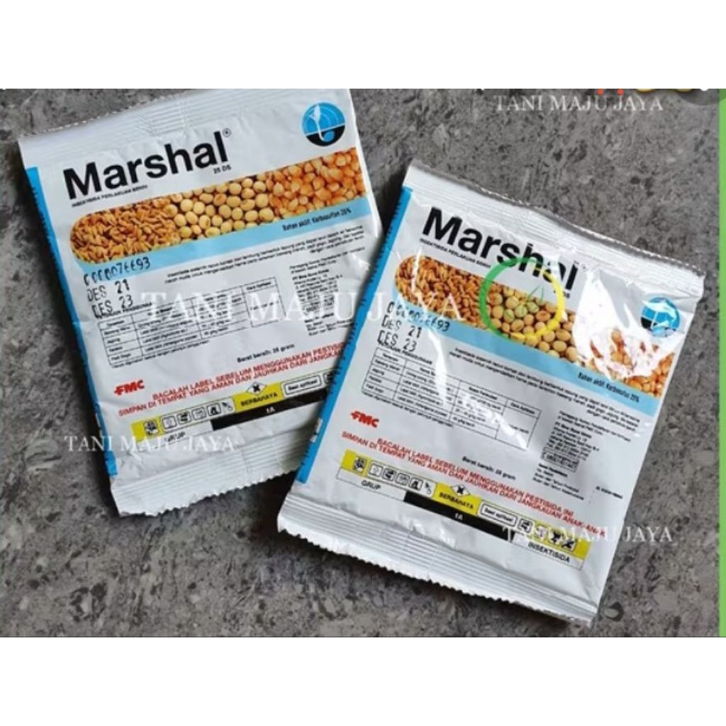 Insektisida Marshal 25DS 25gr - Sistemik, Kontak dan Lambung, Bubuk Merah Muda
