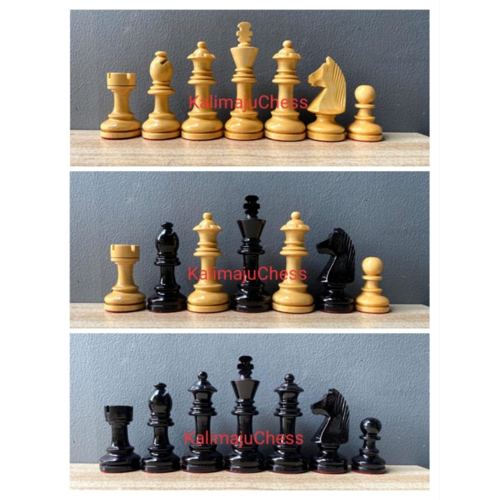 Bidak catur kayu standar type DGT murah