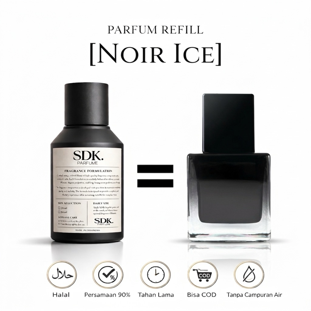 Parfum Jayrosse Noir Ice - Parfum Tahan Lama Original By SDK Parfume
