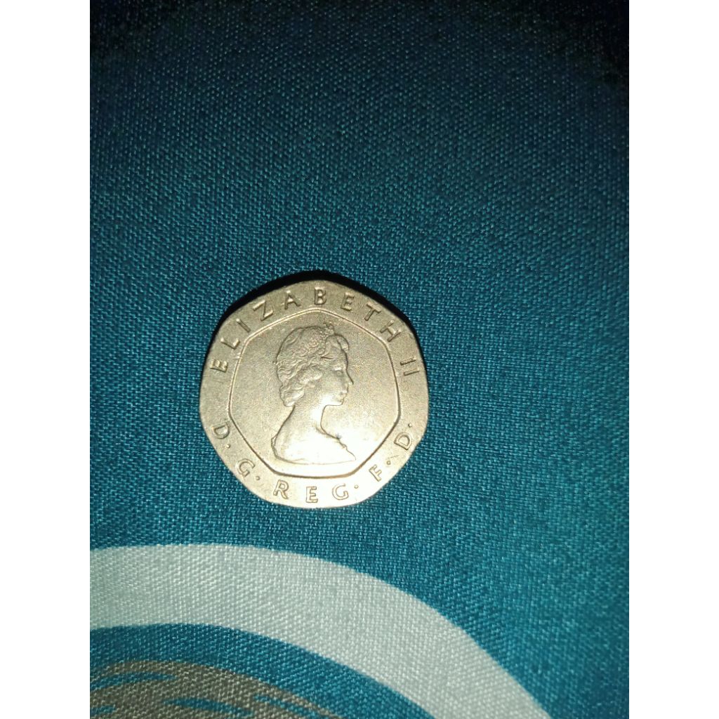 ORI Koin 20 Pence Britania Raya 1983