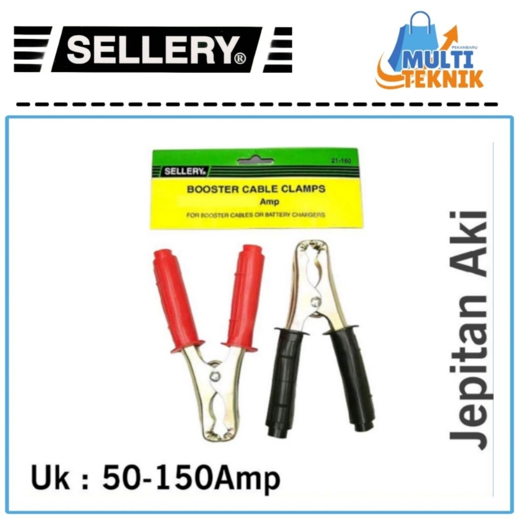SELLERY Jepitan Aki 2 pcs Jumper 50A 150A Accu Booster Cable Clamps Sellery 50 150 Amper