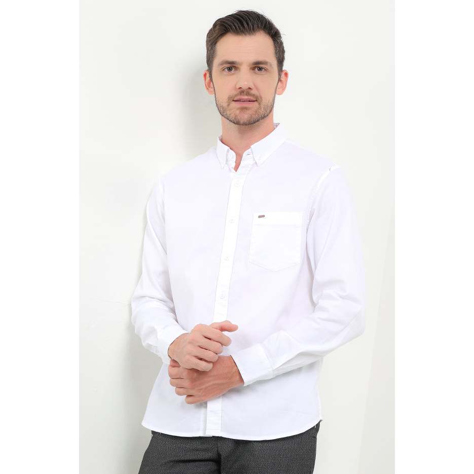 Kemeja Cardinal Lengan Panjang Putih Slim Fit e015808a