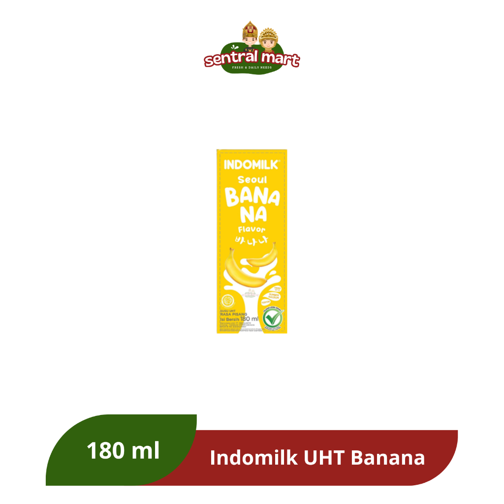 Susu Indomilk UHT 180mL - Seoul Banana / Busan Vanilla / Korean Strawberry
