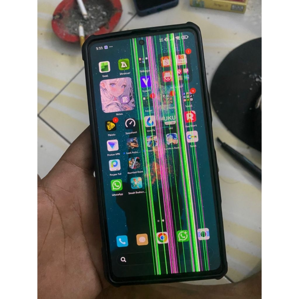 poco F4 GT 12/256 fullshet minus Green line