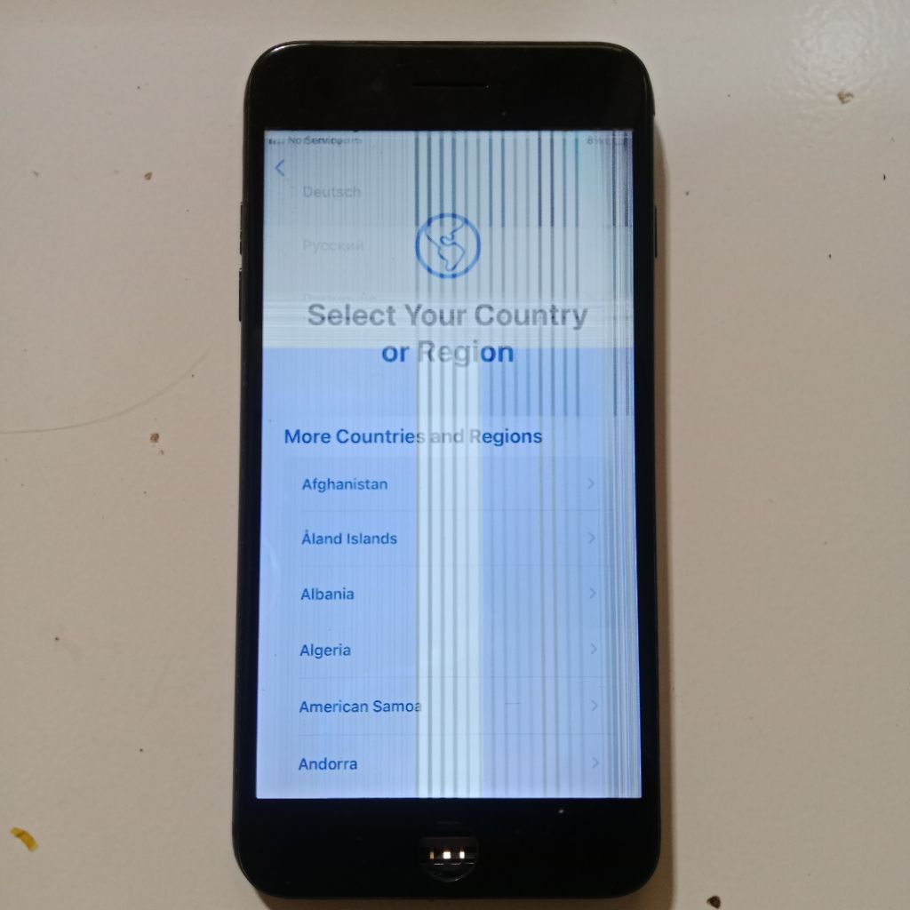 Lcd iPhone 7 plus ori copotan sentuhan normal lcd garis