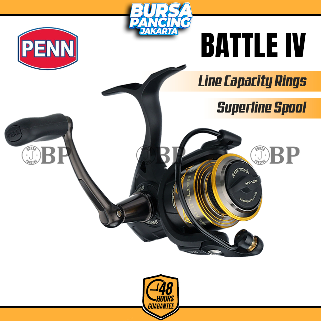 PENN Reel Pancing Spinning BATTLE IV 1000 - 10000 Hydro Armor Full Metal Body Sideplate Saltwater