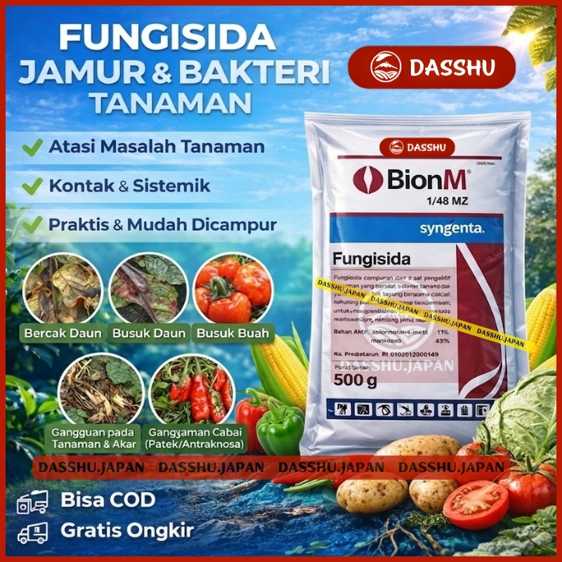 [1Kg] Fungisida Bion M 1/48 WP Obat Jamur Untuk Tanaman, Cabai, Tomat, Kentang, Kubis