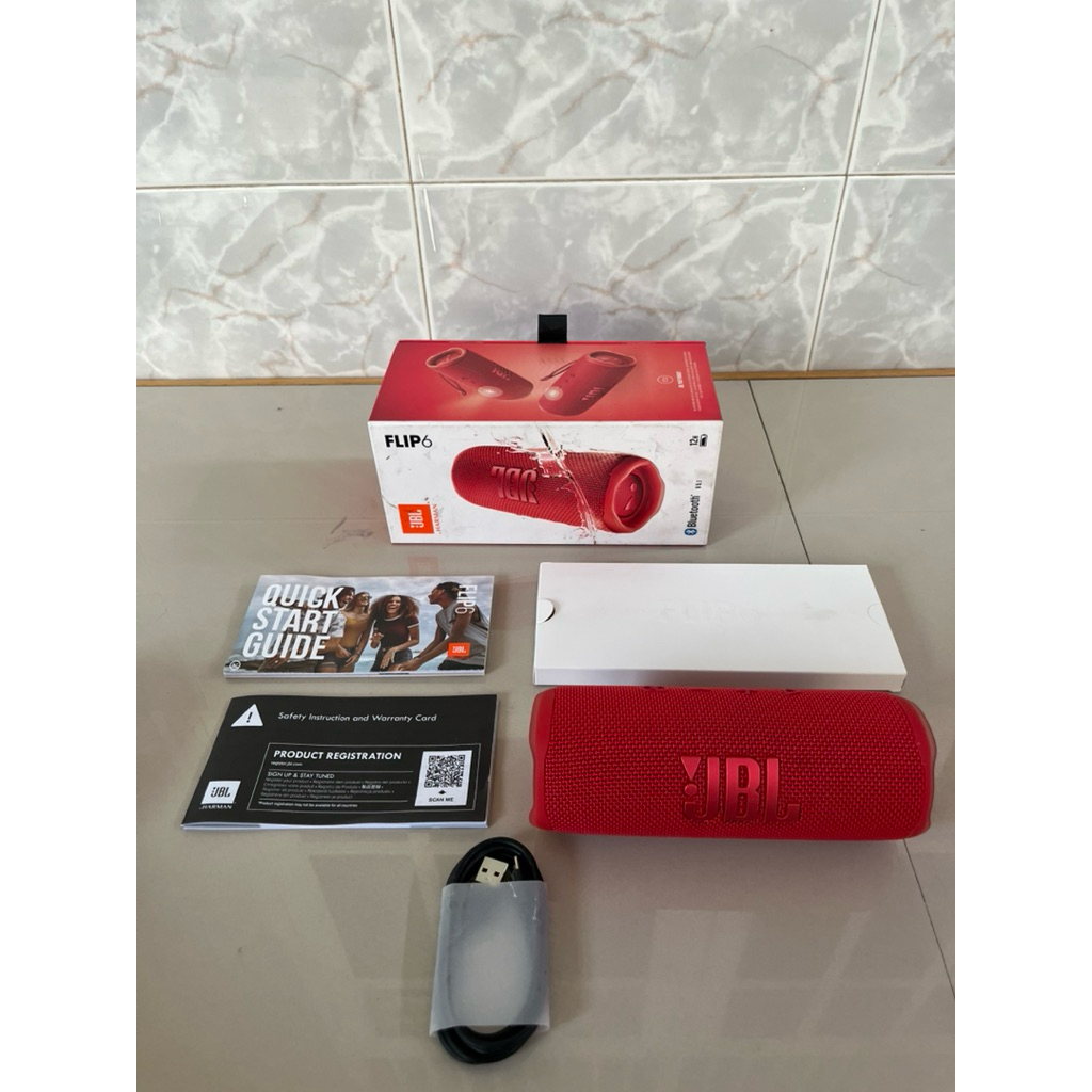JBL Flip 6 Original Fullset Red