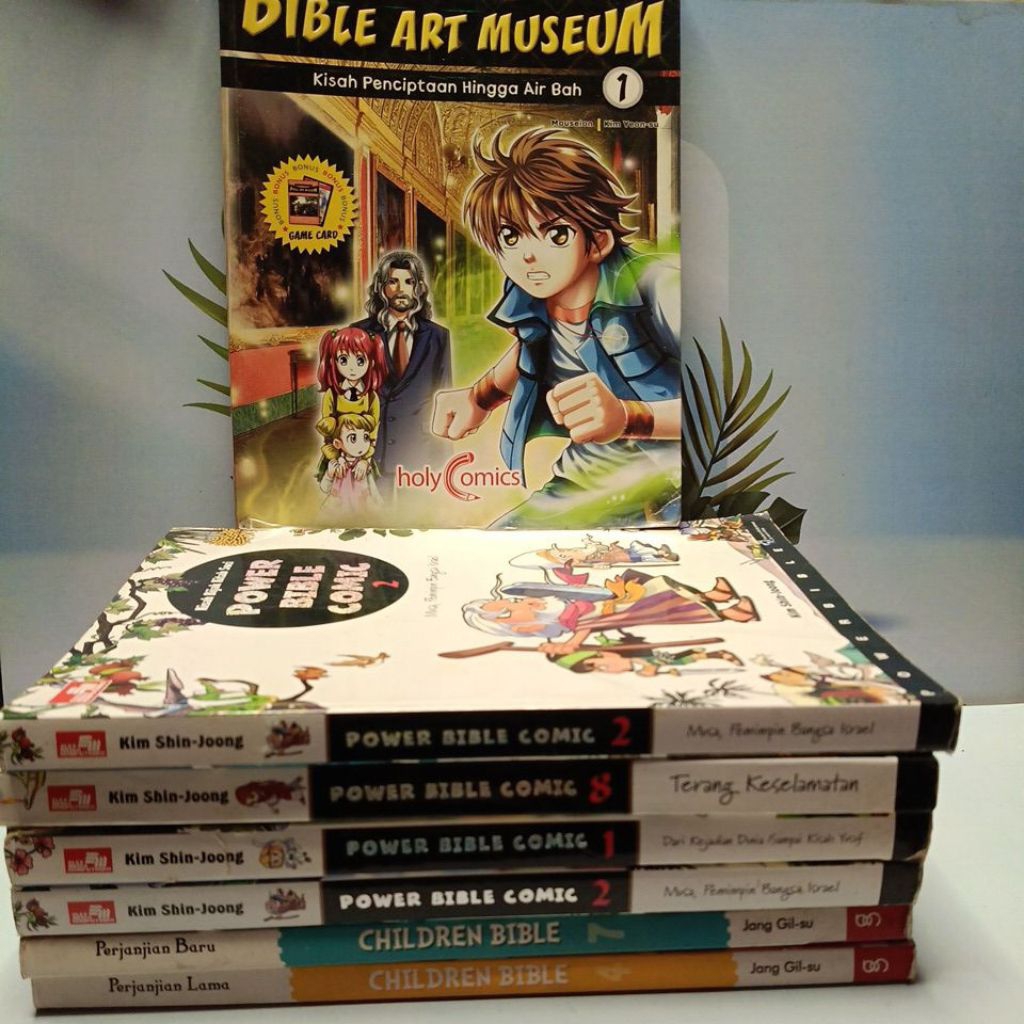 Buku Bacaan Anak Kristiani Bible art museum Power Bible comic children bible