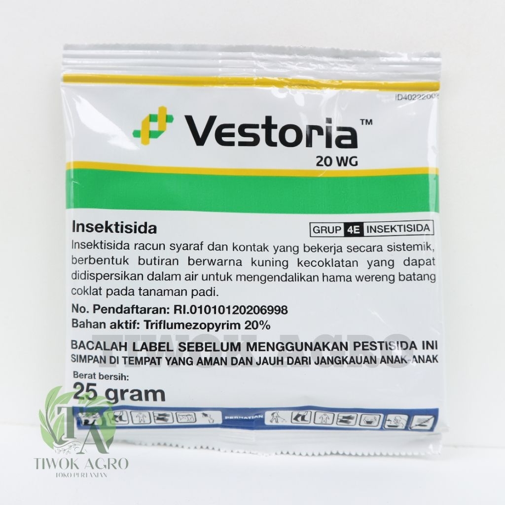 VESTORIA 20 WG Syngenta 25 Gram - Insektisida Wereng Cokelat & Kutu Kebul