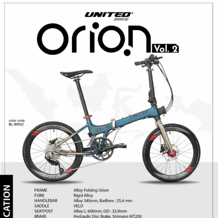 Folding Bike - Sepeda Lipat United Orion Vol.2 NEW BNIB ORIGINAL 100%