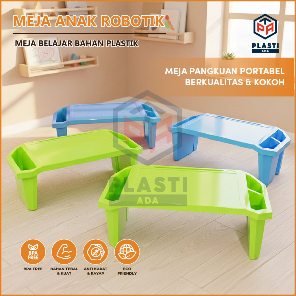 MEJA ANAK ROBOTIK - Meja Belajar / Meja Plastik / Meja Mini / Meja Lesehan