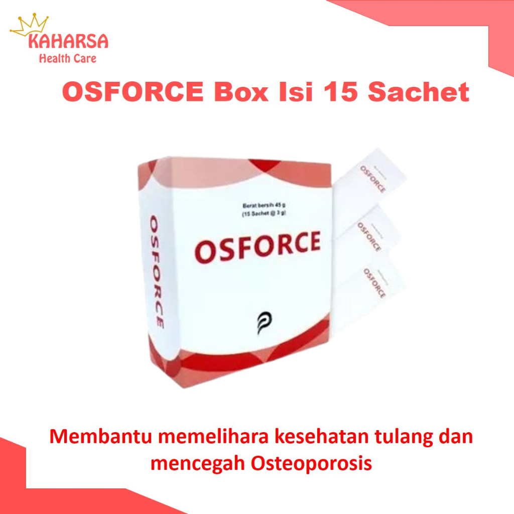 OSFORCE Minuman Serbuk Rasa Stroberi Box Isi 15 Sachet