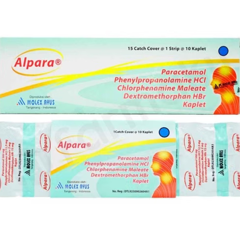 Alpara Tablet Obat Flu Batuk Demam Sakit Kepala Pilek Ampuh