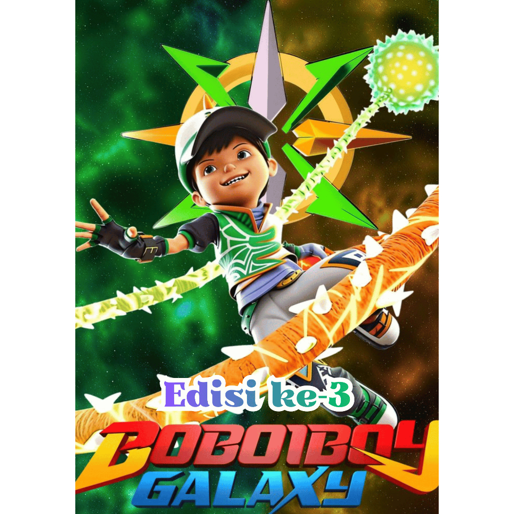 Mewarnai Boboiboy Edisi Ke3 Boboiboy Galaxy isi 35 Gambar