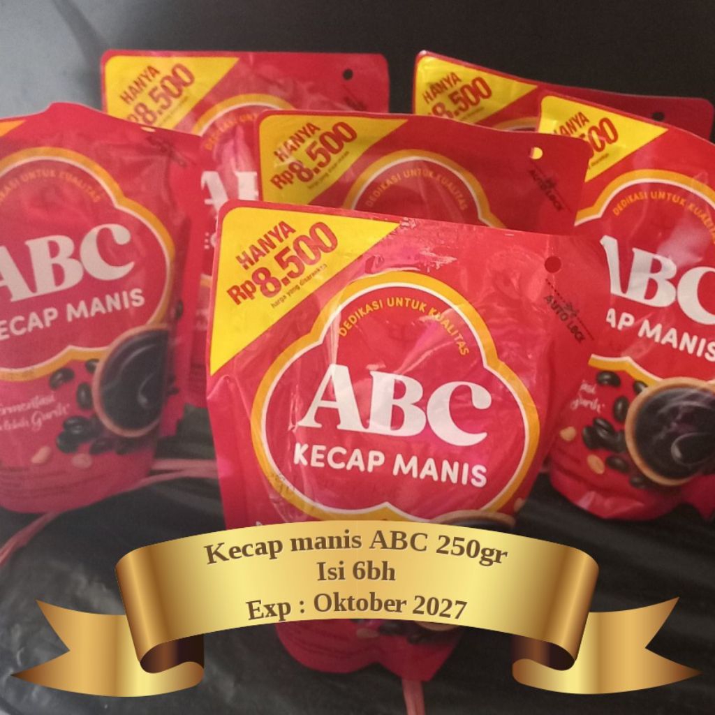 Kecap manis ABC kecap manis ABC 250gr kecap manis ABC isi 6bh