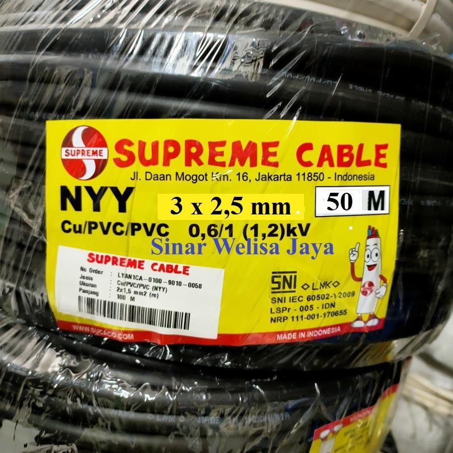 Supreme Kabel Tembaga NYY 3x2,5 50m