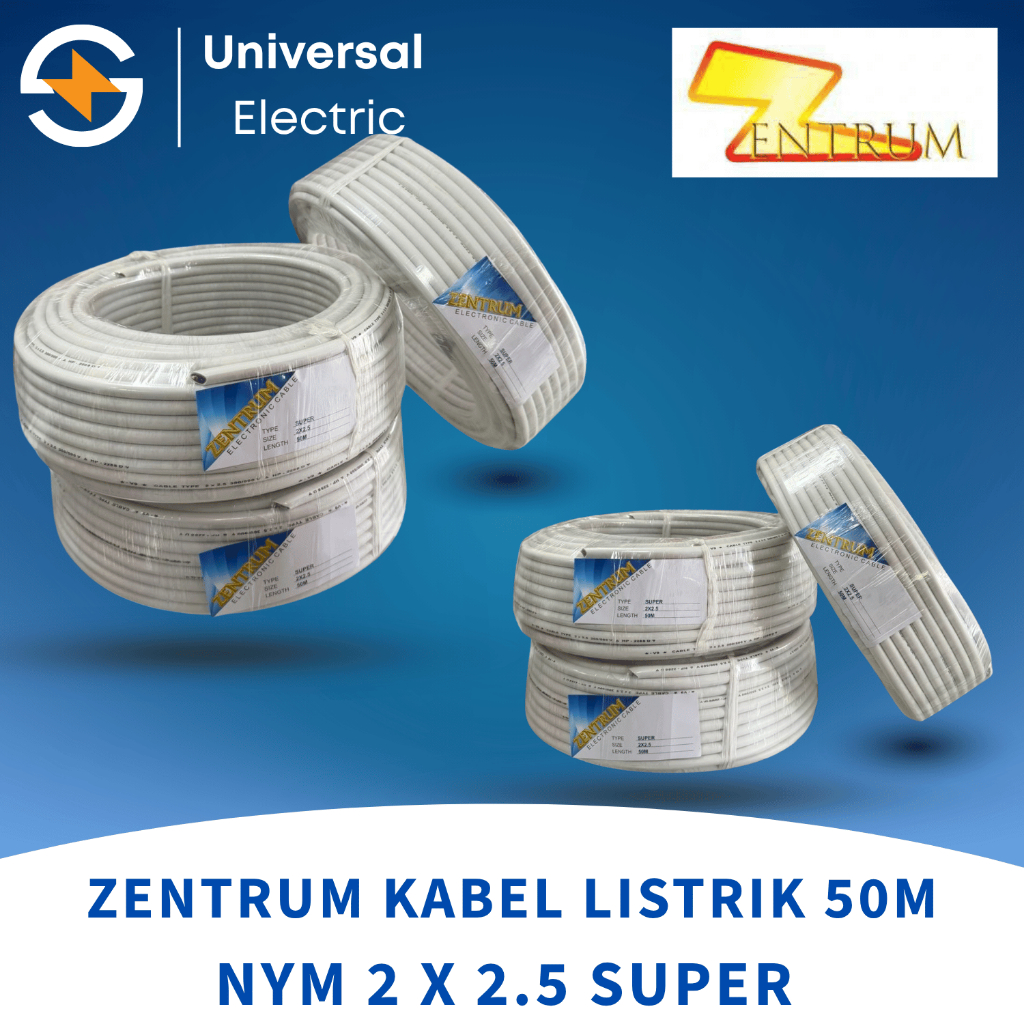 ZENTRUM KABEL LISTRIK NYM 2 X 2.5 (50 METER) SUPER