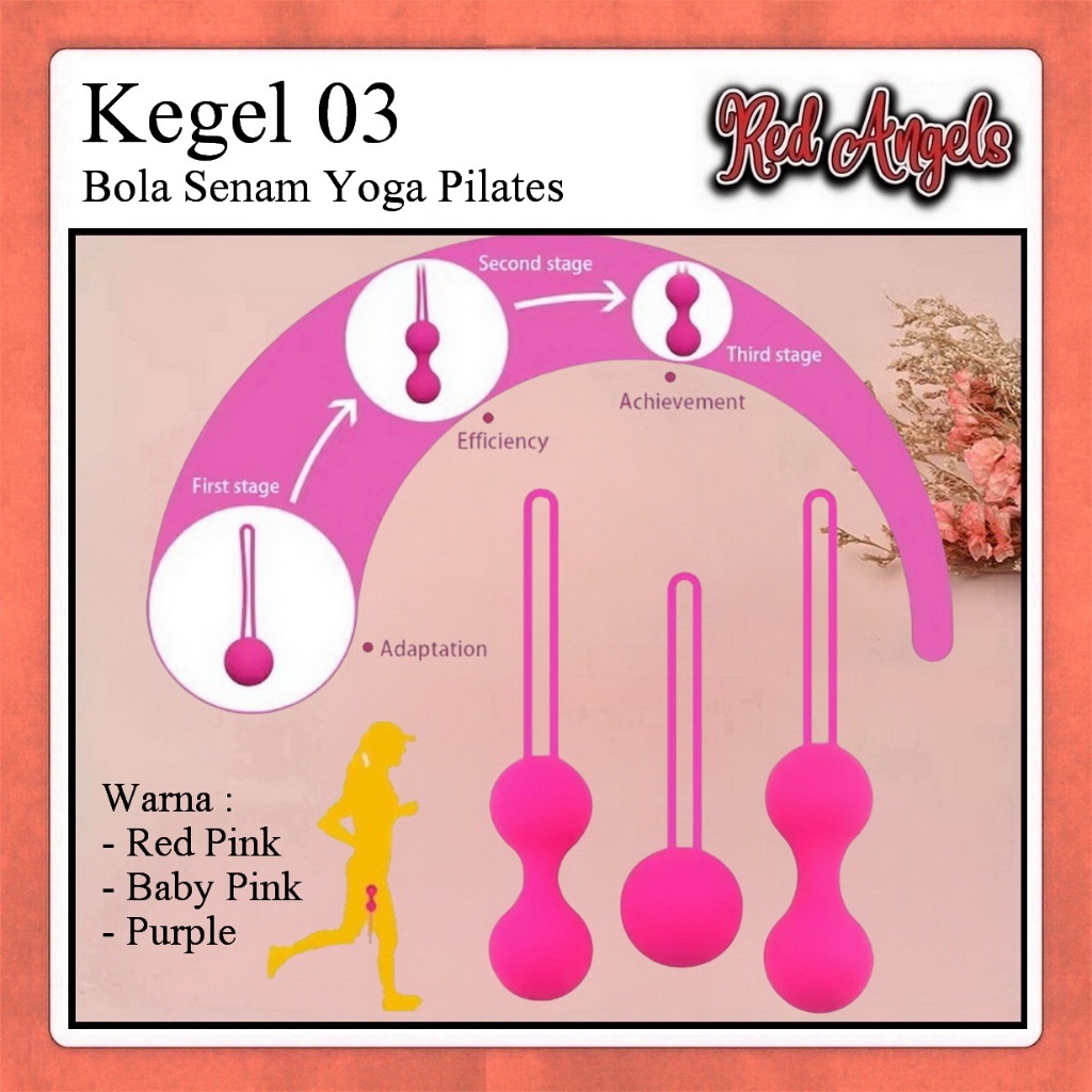 Red Angels Kegel Balls Bola Senam Yoga Pilates / Dumble