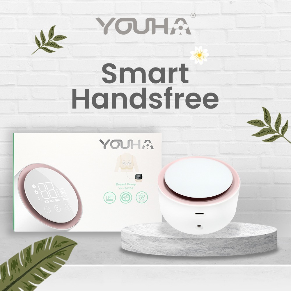 YOUHA SMART HANDSFREE / Pompa Asi Elektrik Ganda / Double Handsfree breast pump / Pumping asi portab