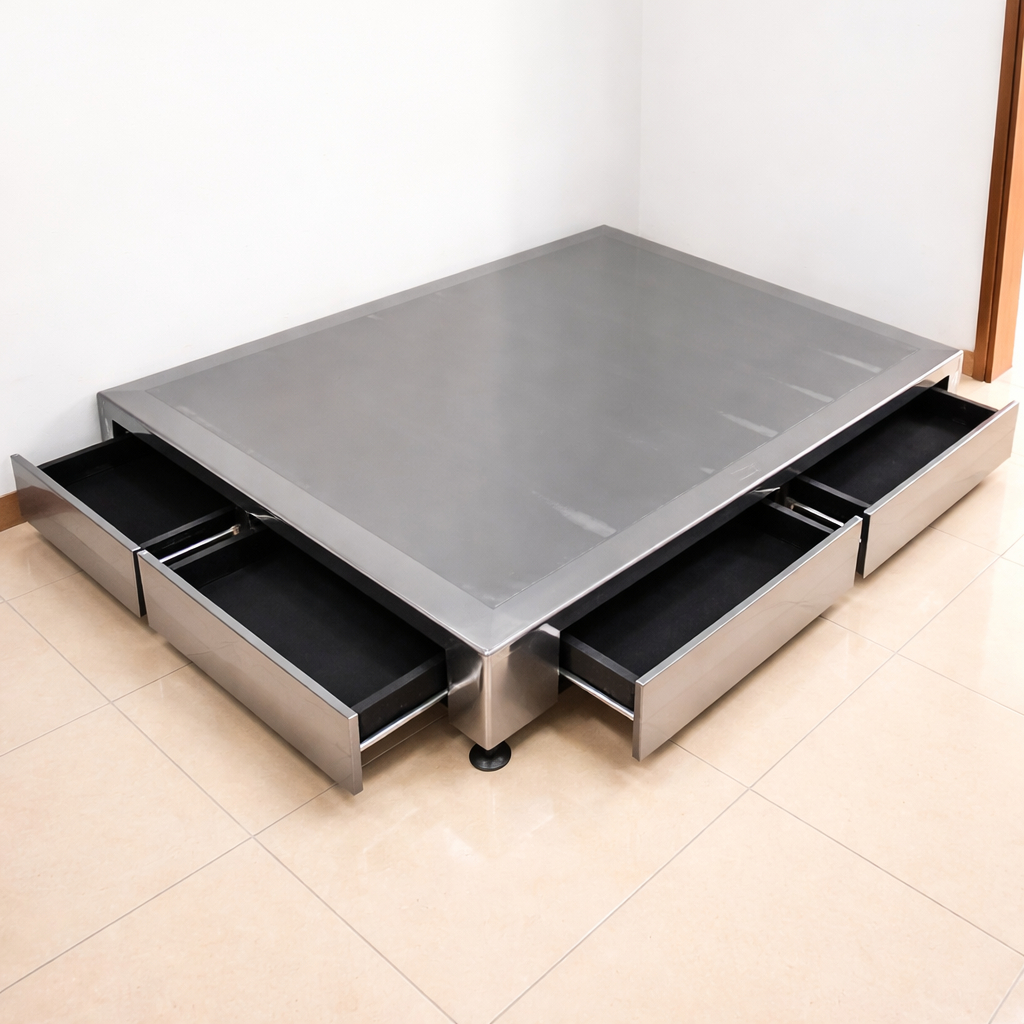 dipan tanpa sandaran 4 laci