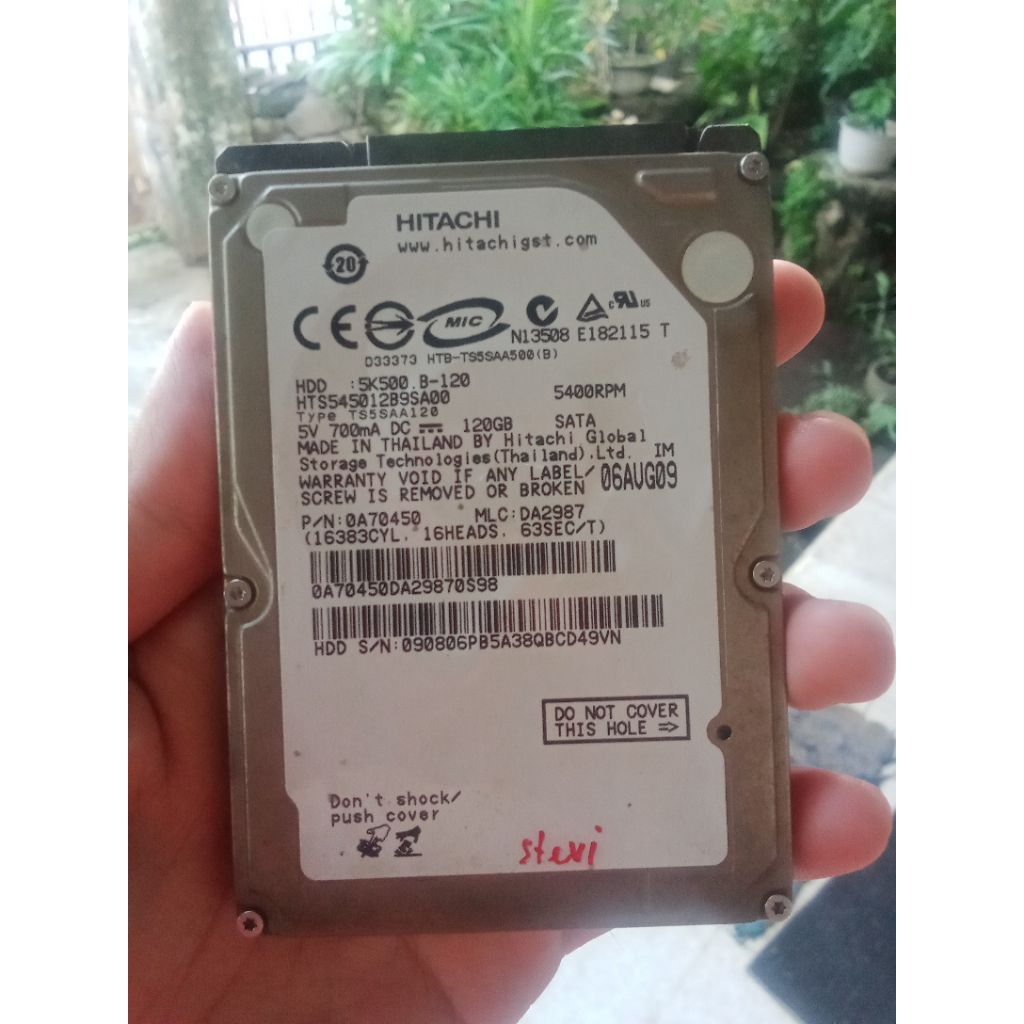 harddisk internal PS 2 120 gb